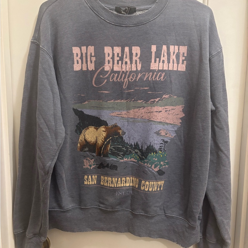 Big Bear Lake Graphic Oversized Sweater